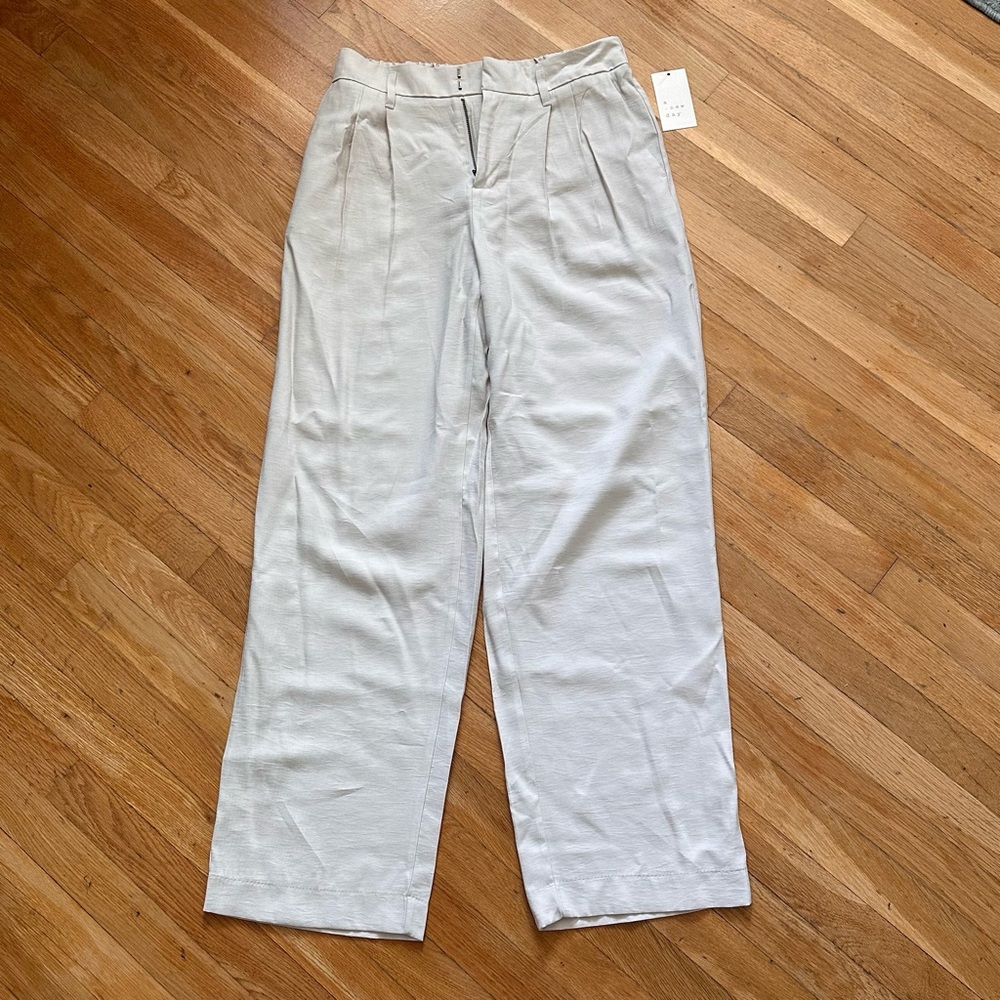 Women's High-Rise Straight Trousers - A New Day (Target)